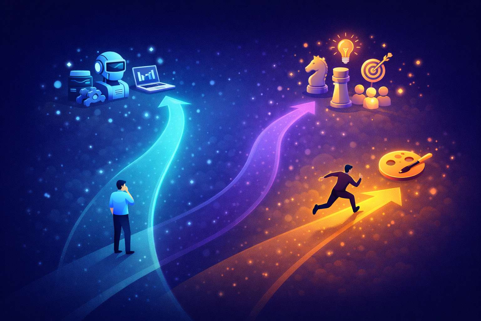 A karrierváltás 3 útvonala: upskilling, reskilling, teljes váltás