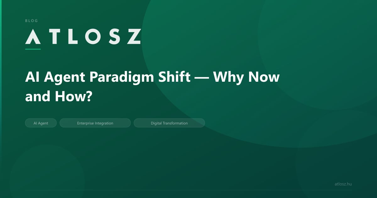 AI Agent Paradigm Shift — Why Now and How? | Atlosz Interactive